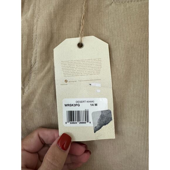 NWT Wrangler Tan Corduroy Pants 14 M Jeans Hippie Boho - Picture 6 of 8